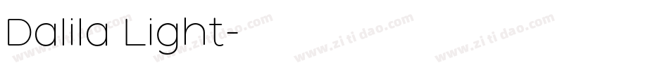 Dalila Light字体转换